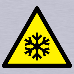 W010 Warning: Low temperature/freezing conditions